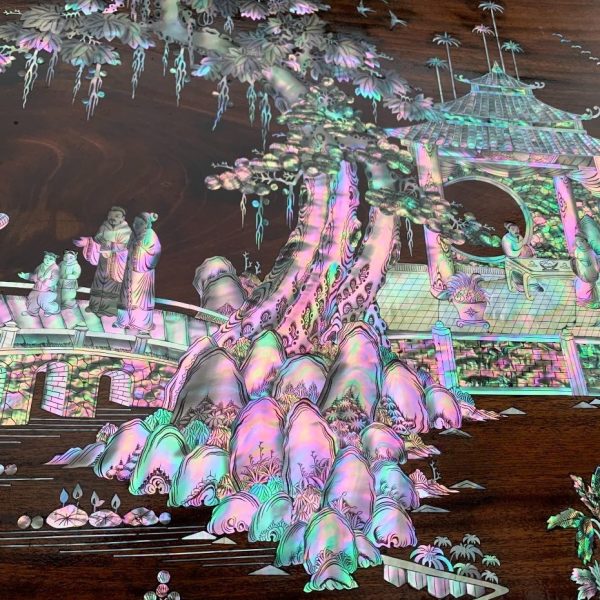 Tranh đồng quê khảm ốc nhập khẩu hàng VIP