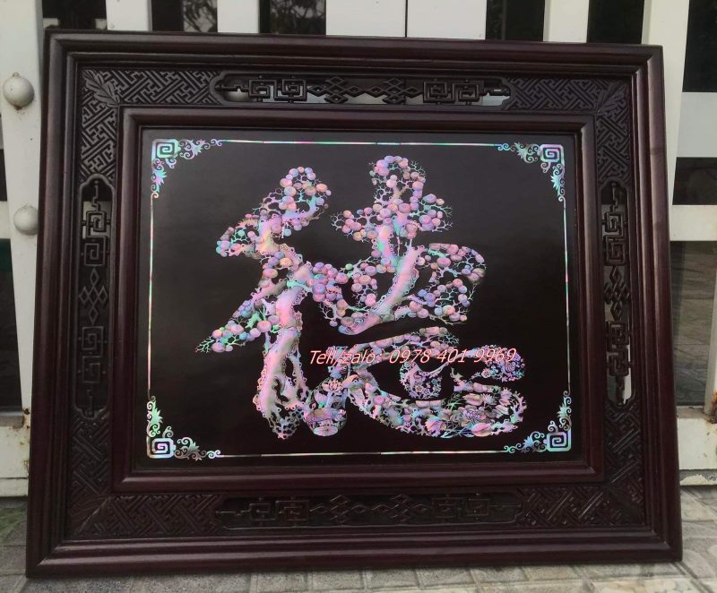Tranh chữ đức khảm ốc giá rẻ