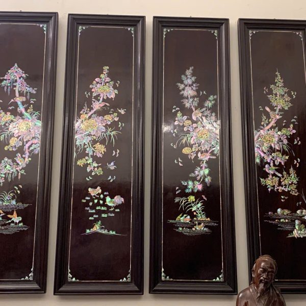 Bộ tranh tứ quý khảm ốc hàng cao cấp