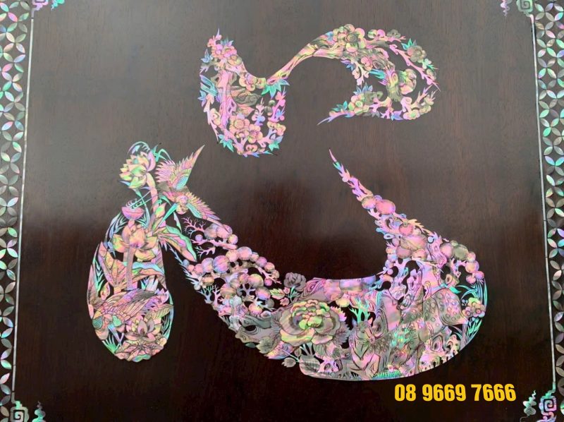 Tranh chữ tâm khảo ốc đẹp cao cấp